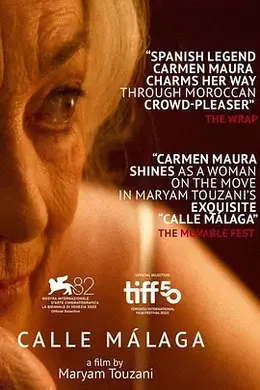 马拉加街夕阳红海报图片