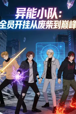 异能小队，全员开挂从废柴到巅峰动态漫画封面图