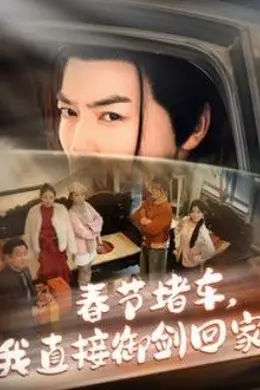 春节堵车我直接御剑飞行回家海报图片